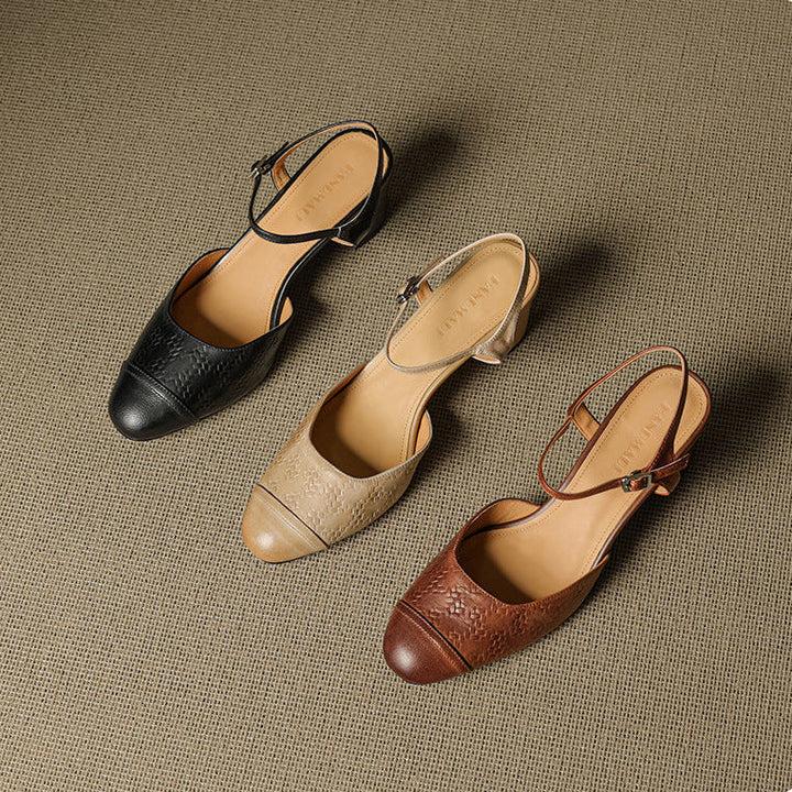 Savira Genuine Leather Heels