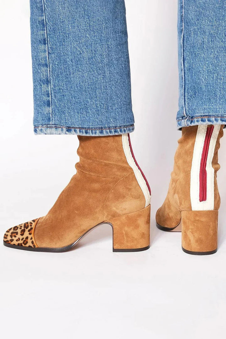 Block Heel Ankle Boots