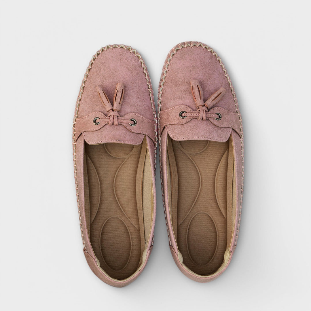 Leather Round-Toe Loafers