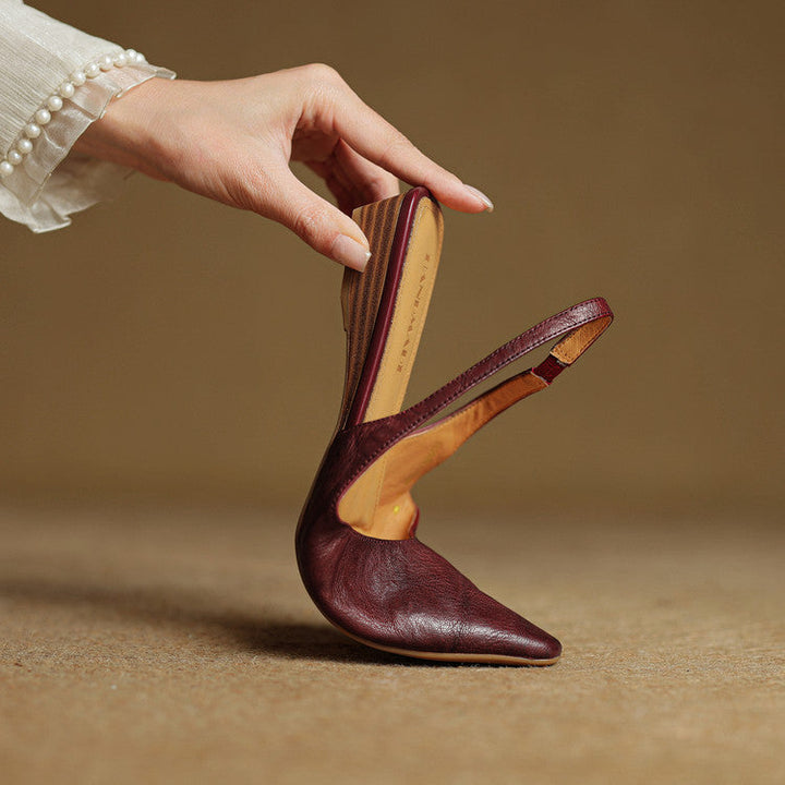 Leira Genuine Leather Flats