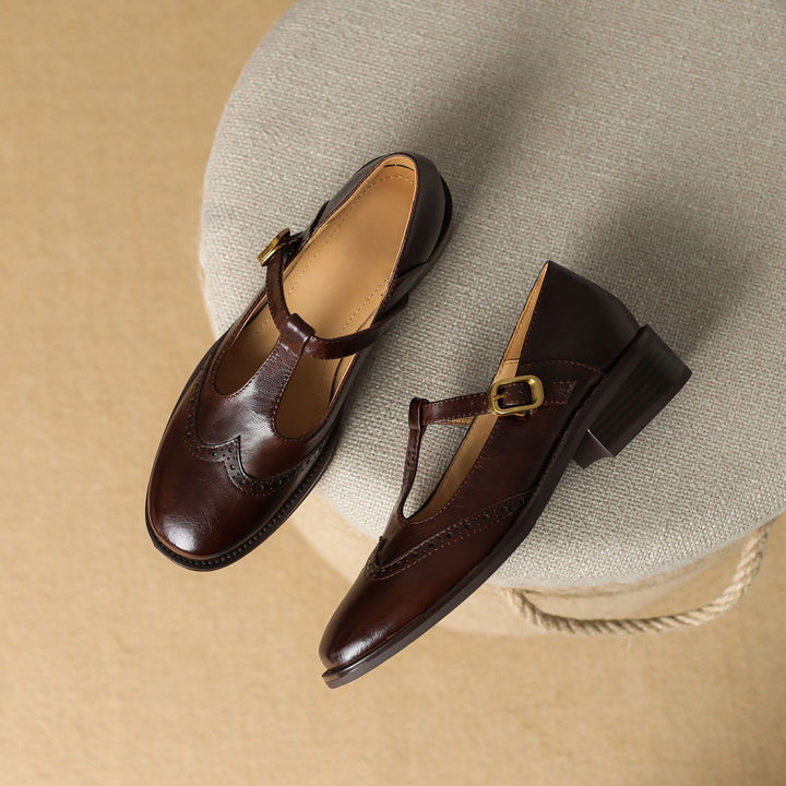 Leather T-Bar Mary Janes