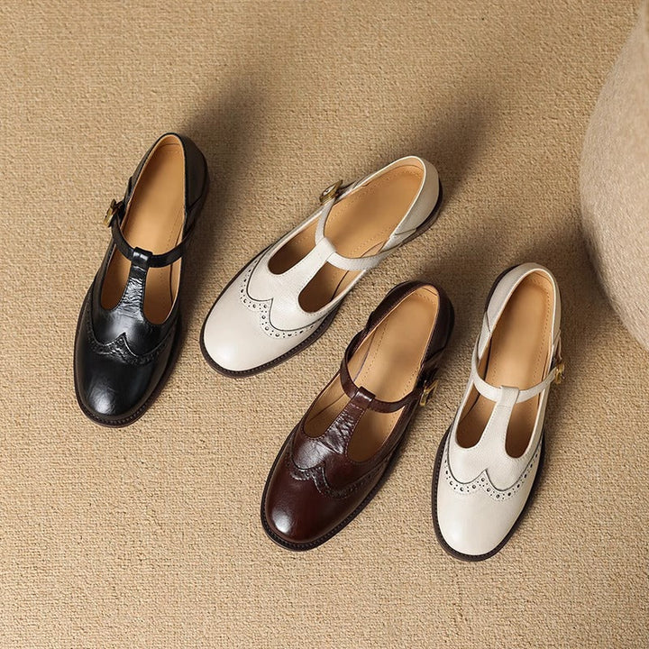 Leather T-Bar Mary Janes