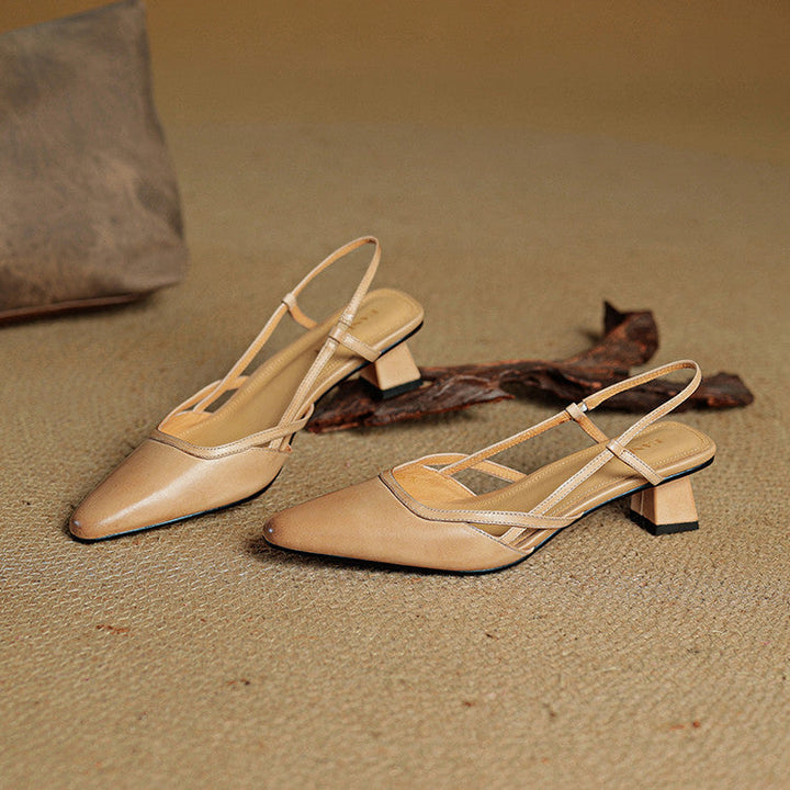 Tessia Genuine Leather Heels