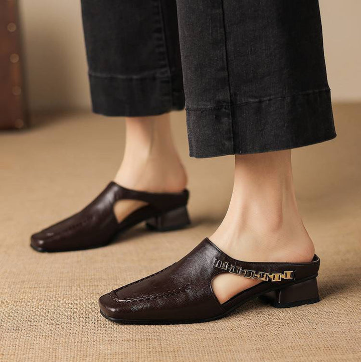 Nella Leather Mules