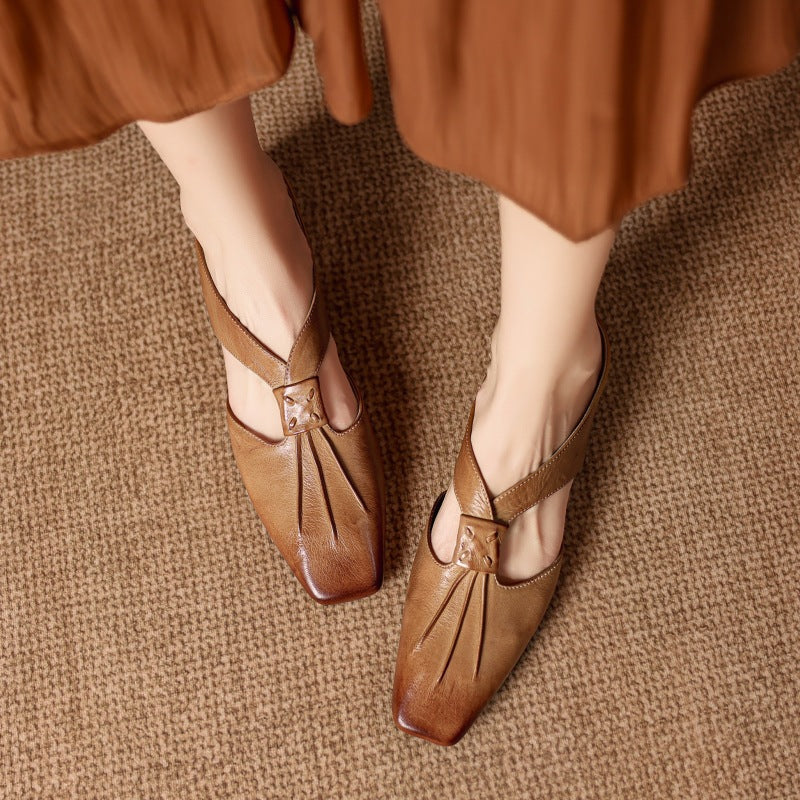 Lola Genuine Leather Mules