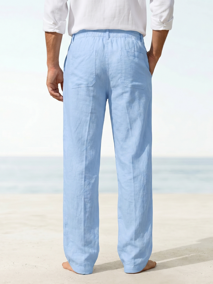 Pleated Linen Trousers