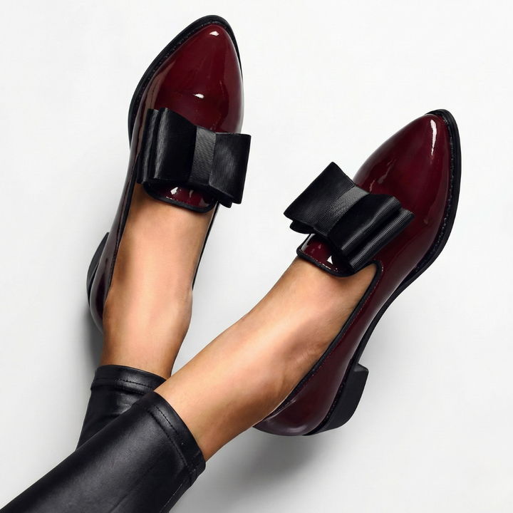 Leather Round-Toe Loafers