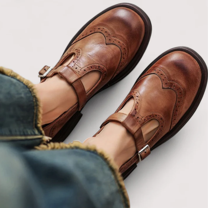 Mary Jane Low-Heel Flats