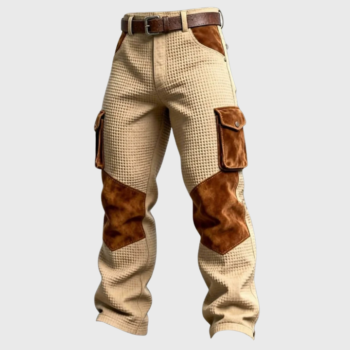 Waffle-Knit Cargo Trousers
