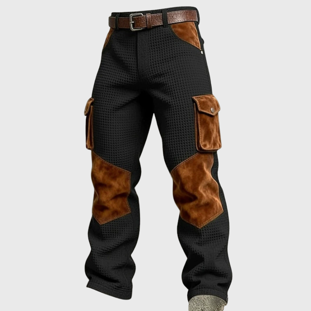 Waffle-Knit Cargo Trousers