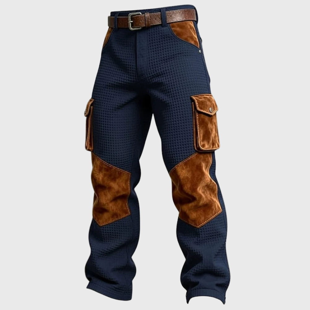 Waffle-Knit Cargo Trousers