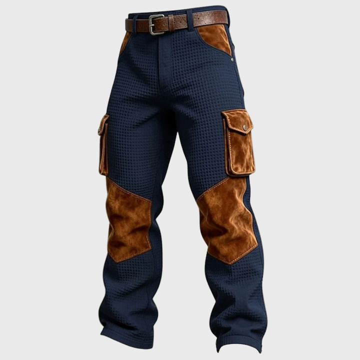 Waffle-Knit Cargo Trousers
