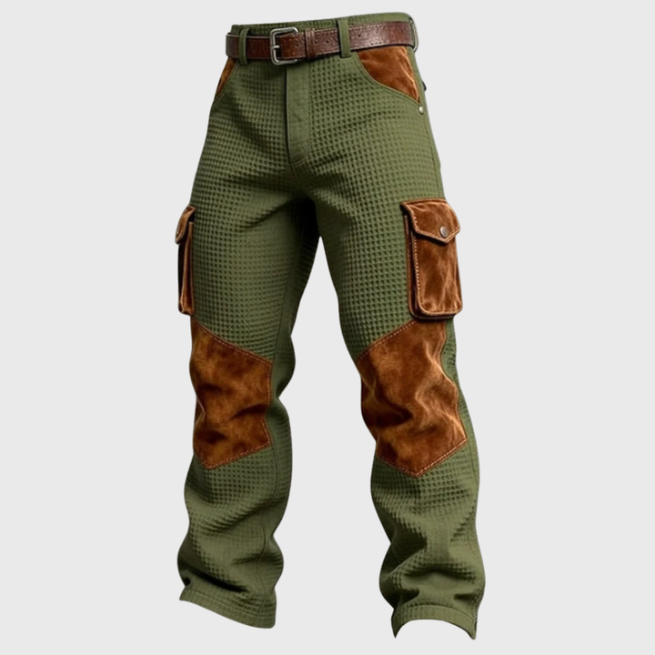 Waffle-Knit Cargo Trousers