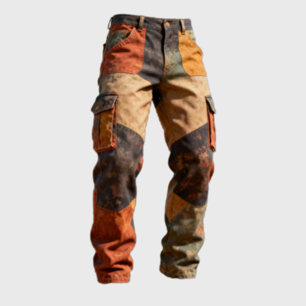 Earth Patchwork Cargo Trouser