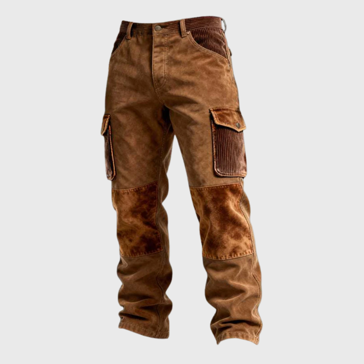 Suede Cargo Trouser
