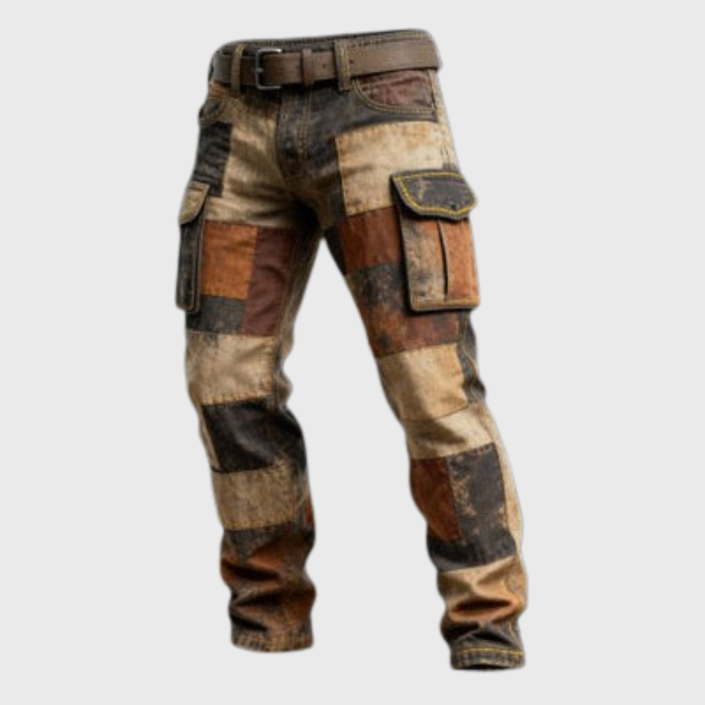 Colour-Block Cargo Trouser