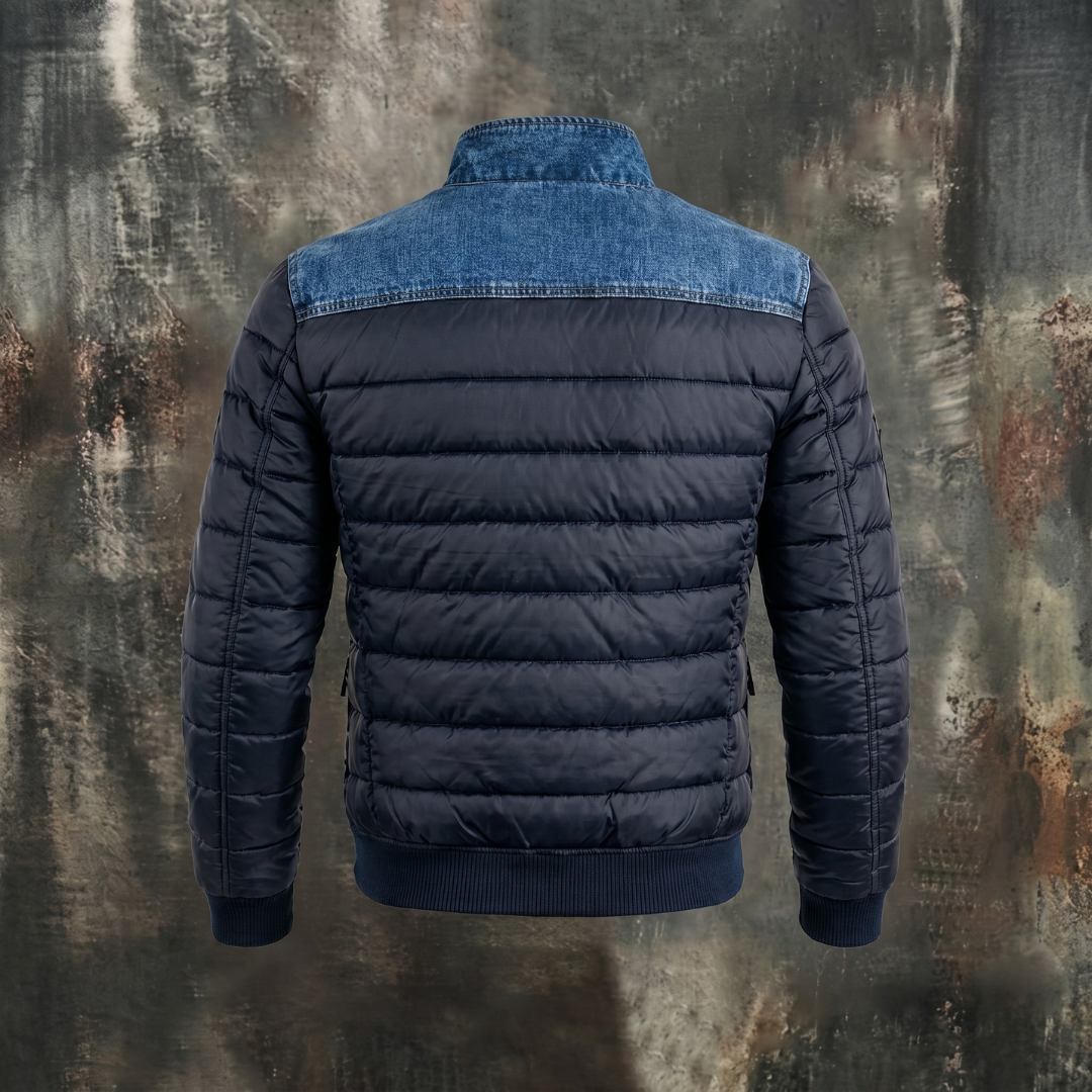 Quilted Lined Denim Jacket