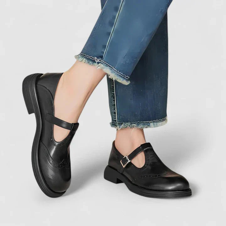 Mary Jane Low-Heel Flats