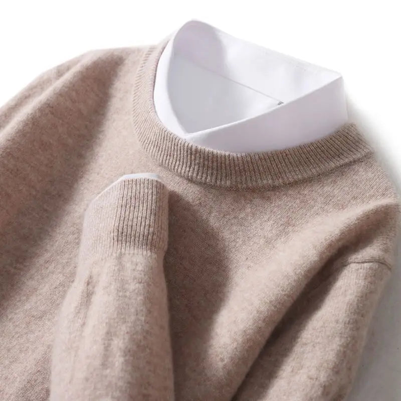 Fine Ribbed-Trim Cashmere Jumper