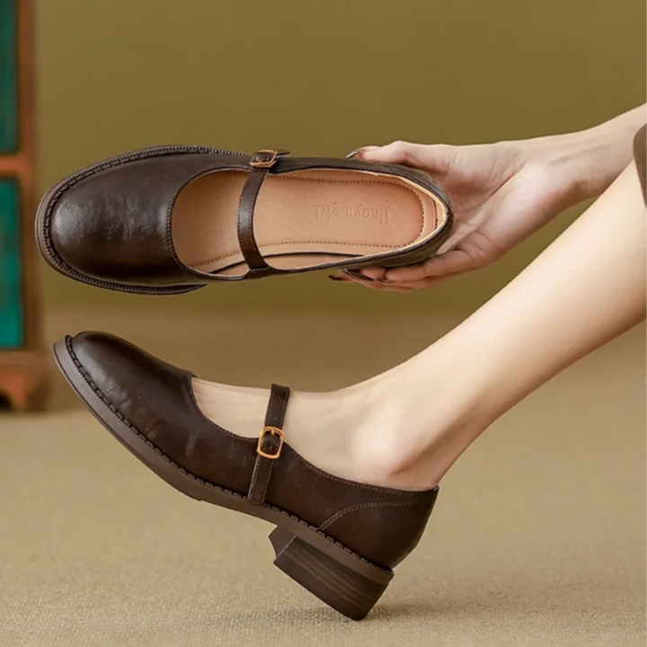 Soft Leather Mary Janes