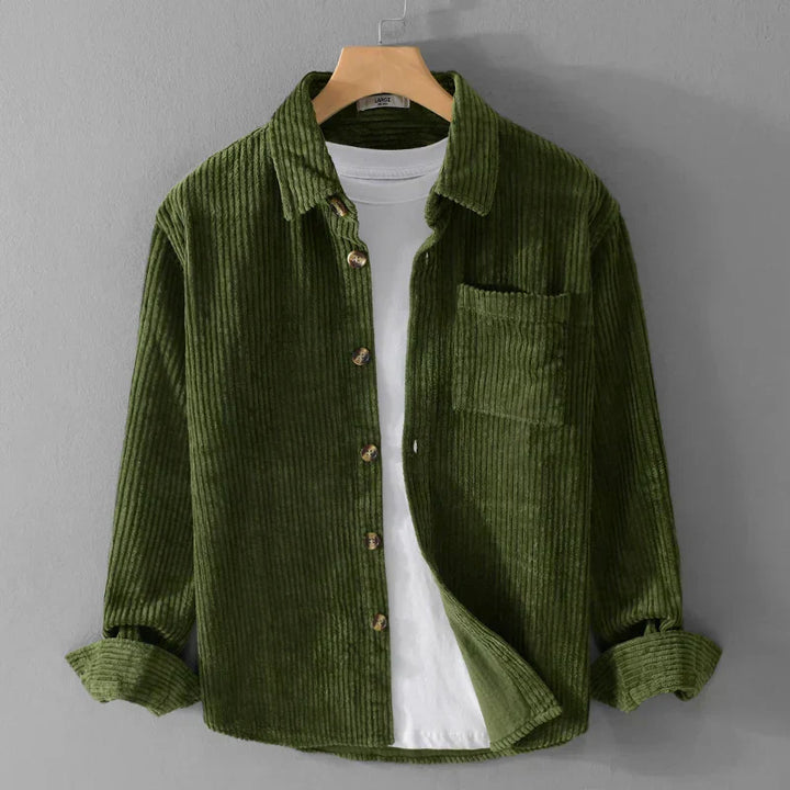 Long-Sleeve Corduroy Shirt