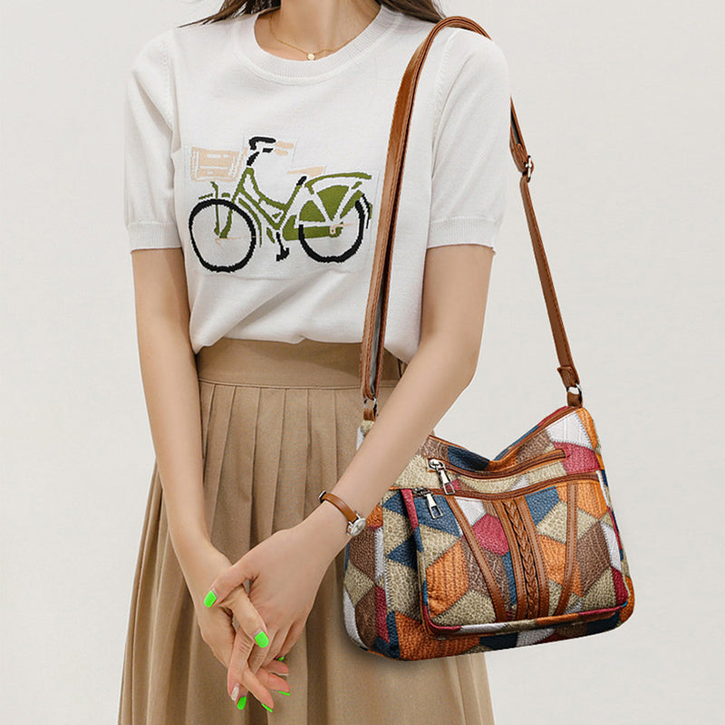 Patchwork Leather Crossbody Bag