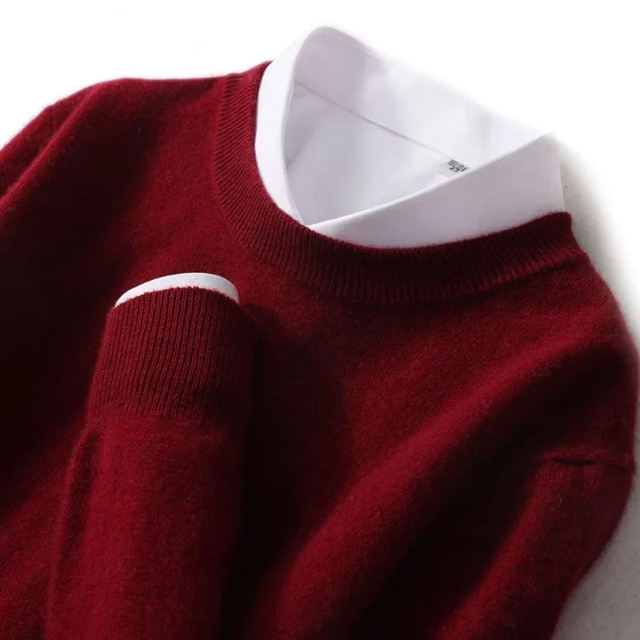 Fine Ribbed-Trim Cashmere Jumper
