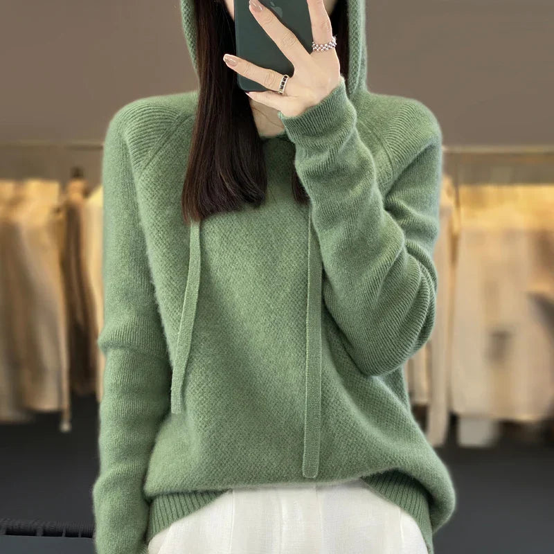Tina  | Pull en cachemire à capuche (kopie)
