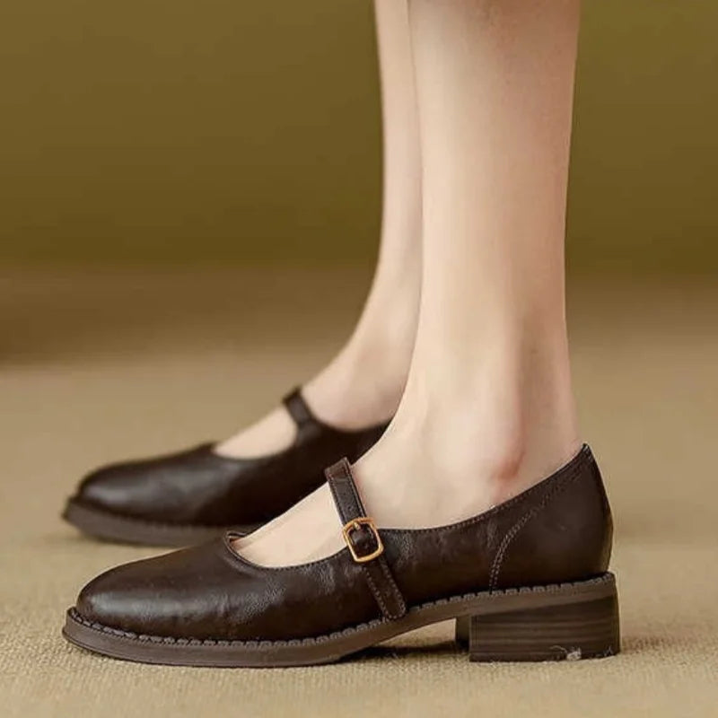 Soft Leather Mary Janes