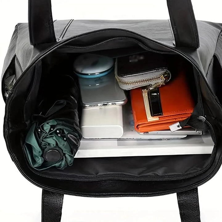 Sturdy Leather Tote Bag
