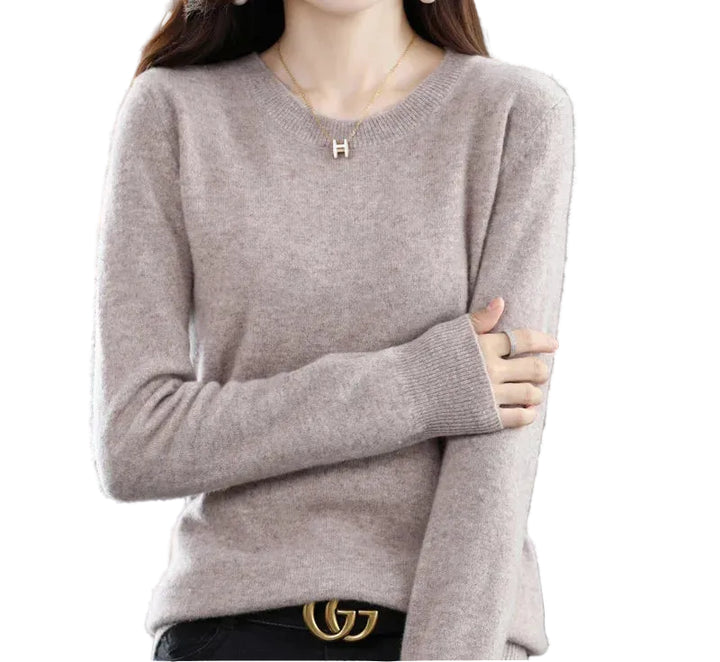 Marie | Pull cachemire col rond fin (kopie)