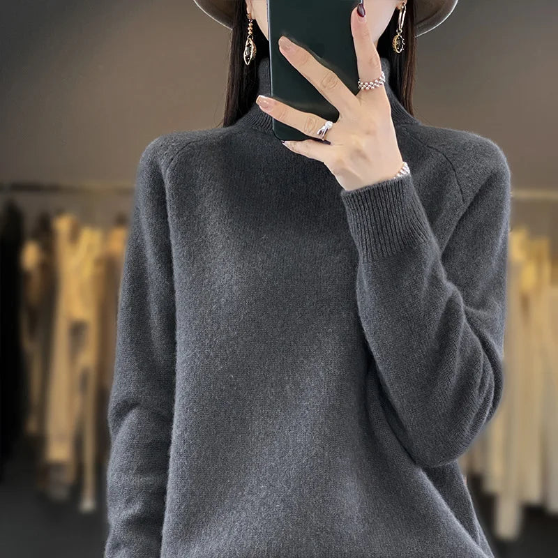 Alice | Pull en cachemire col montant (kopie)