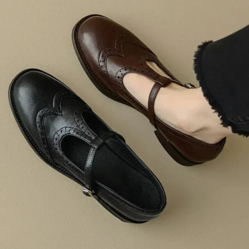 Polished T-Strap Mary Janes