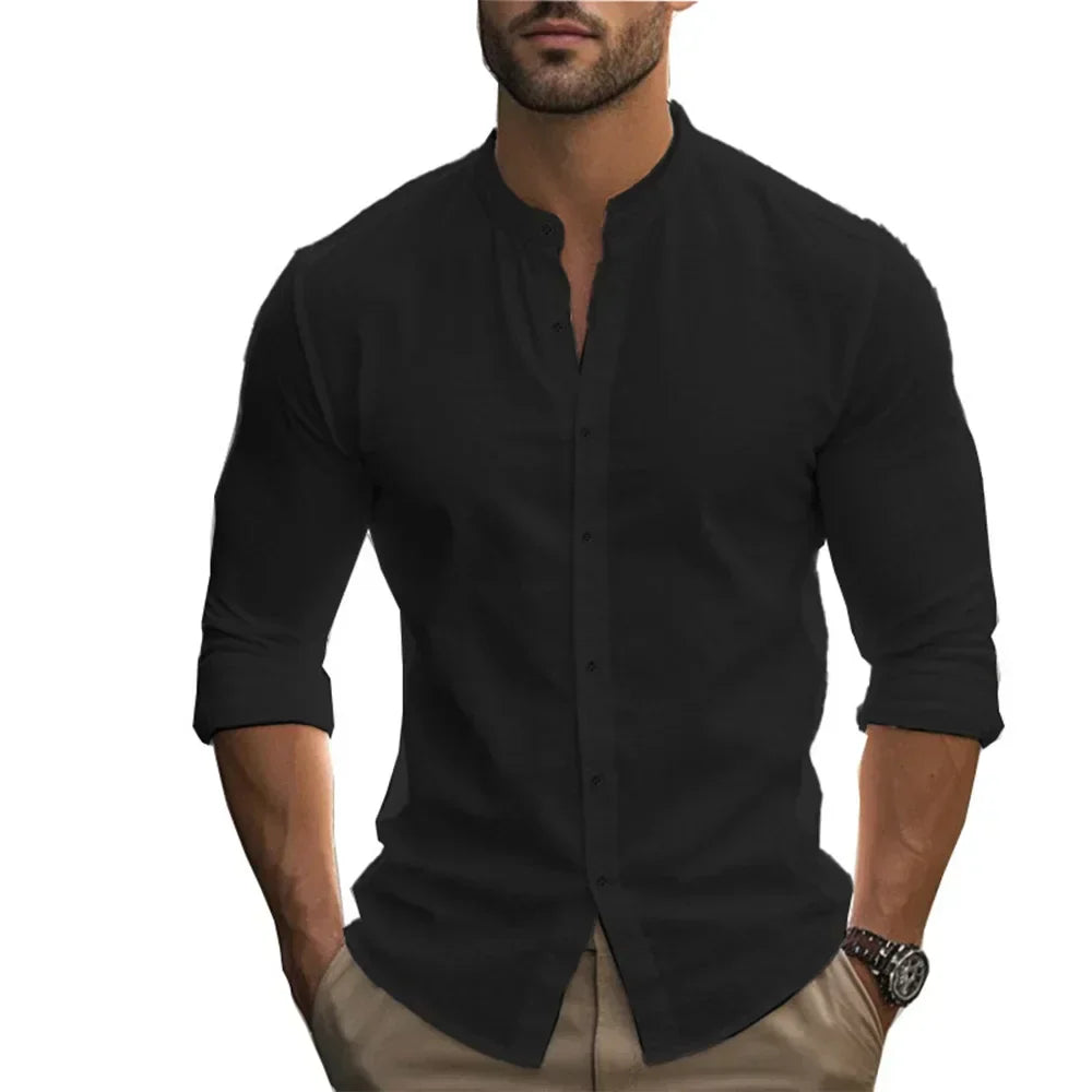 Casual Cotton Linen Summer Shirt