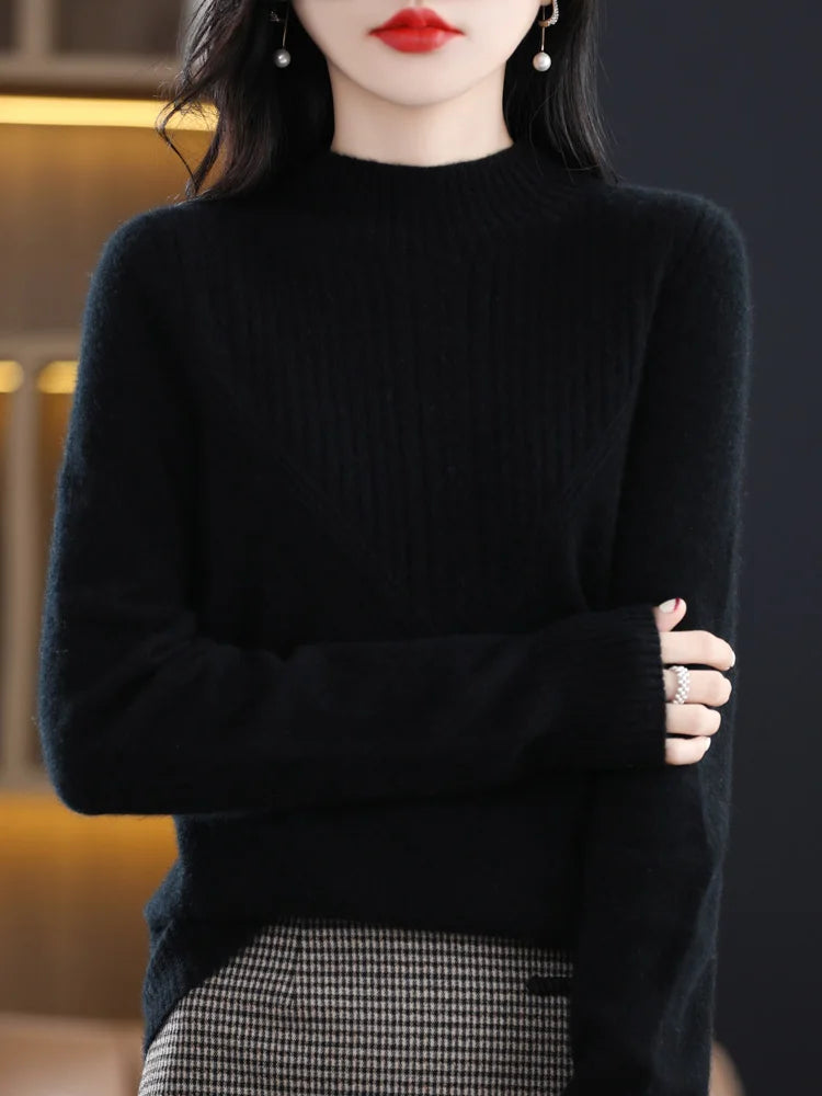 Ribbed Cashmere Crew-Neck Jumper