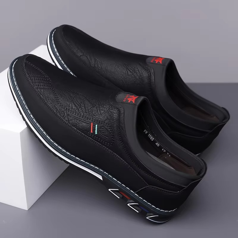 Leather Slip-On Business Shoes