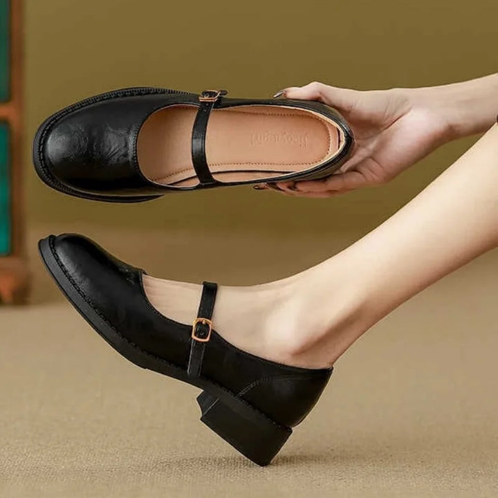 Soft Leather Mary Janes