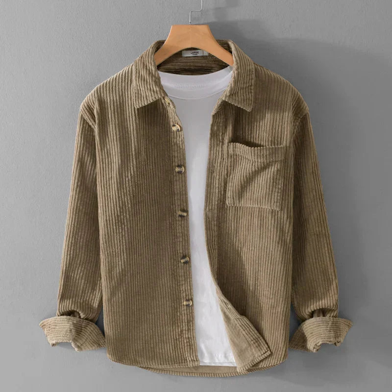 Long-Sleeve Corduroy Shirt