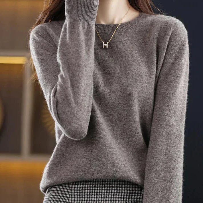 Marie | Pull cachemire col rond fin (kopie)