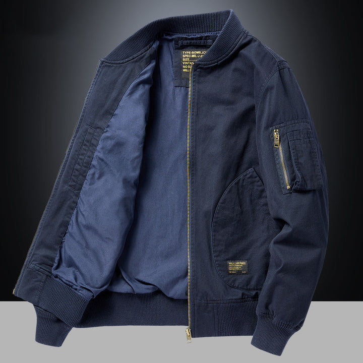 Ribbed Bomber Jacket