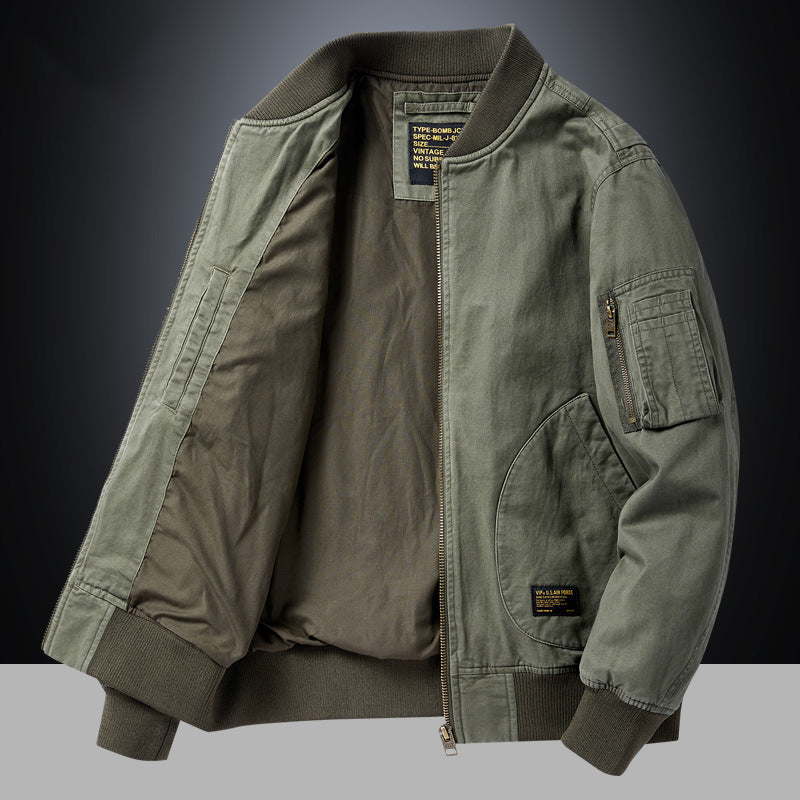 Ribbed Bomber Jacket