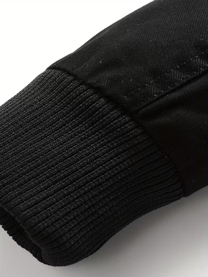 Stand-Collar Cotton Jacket