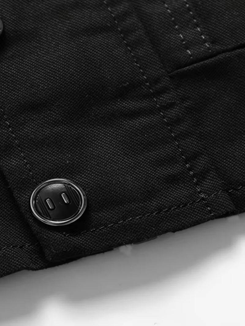 Stand-Collar Cotton Jacket