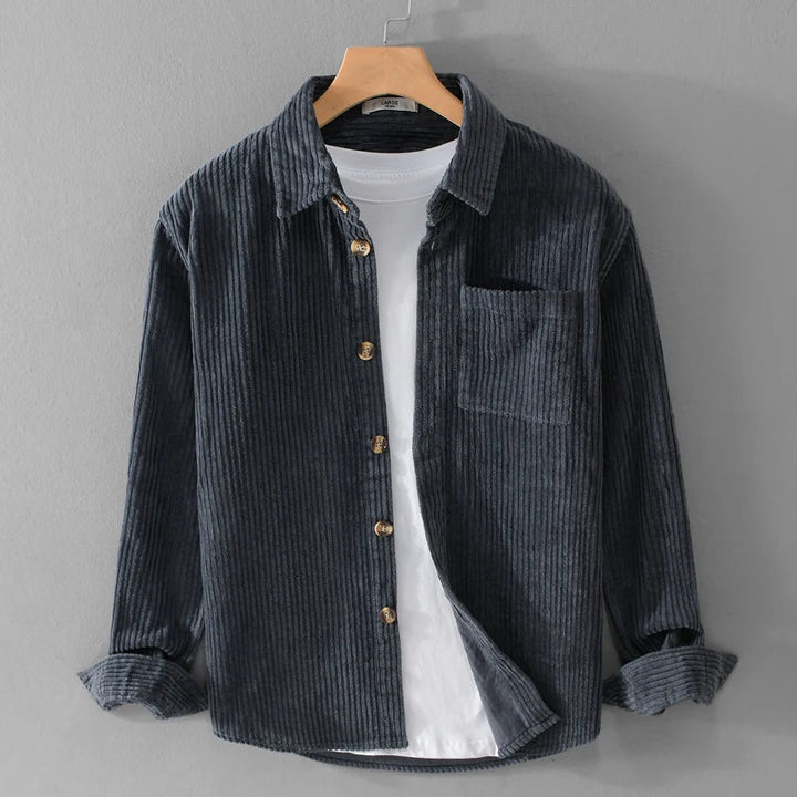 Long-Sleeve Corduroy Shirt