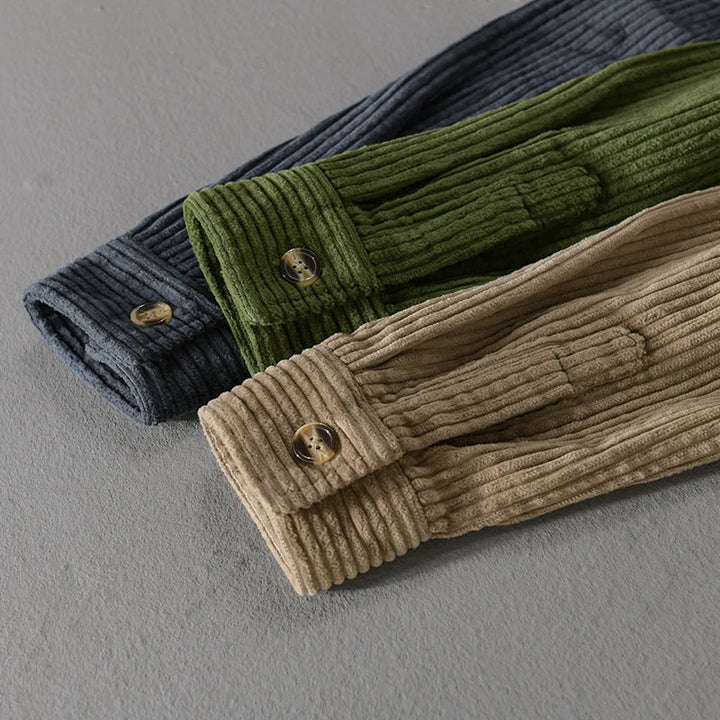 Long-Sleeve Corduroy Shirt