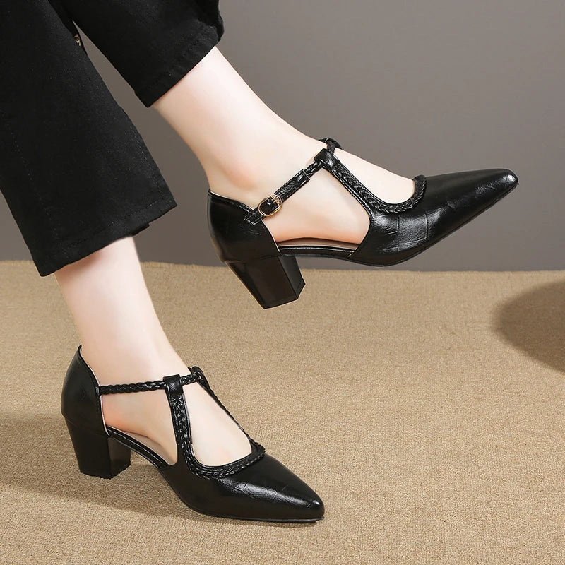 Classic T-Strap Shoes