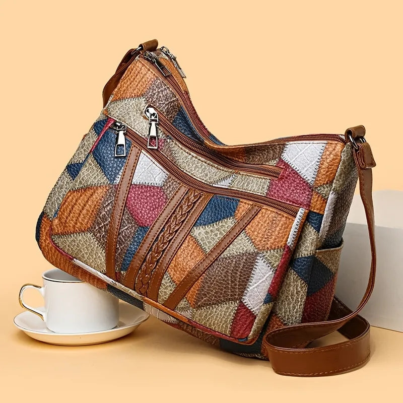 Patchwork Leather Crossbody Bag