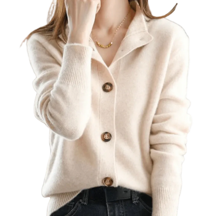 Camille | Cardigan en cachemire boutonné col rond (kopie)