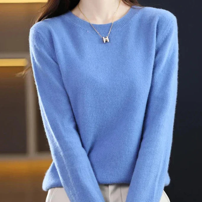 Marie | Pull cachemire col rond fin (kopie)