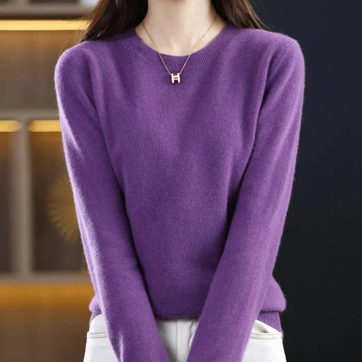 Marie | Pull cachemire col rond fin (kopie)